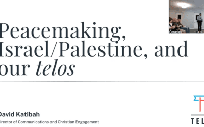 “Peacemaking: Israel/Palestine and Our Telos” with David Katibah